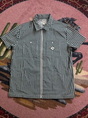 EMPYRE STRIPED T SHIRT ZIP UP